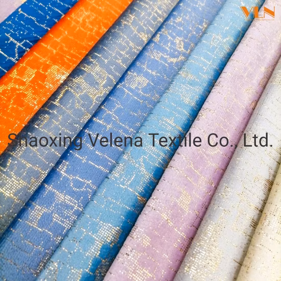Holland Velvet New Foil Polyester Knitting for Furniture and Upholstery Sofa Fabric