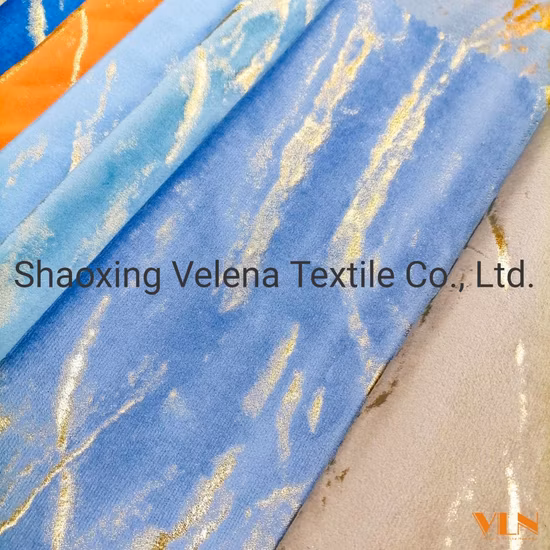 Holland Velvet New Foil Polyester Knitting for Furniture and Upholstery Sofa Fabric