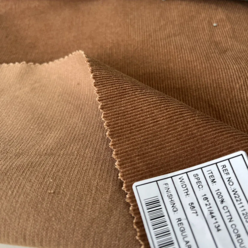 Wholesales Market Cotton Fabric for Corduroy 11W Garment