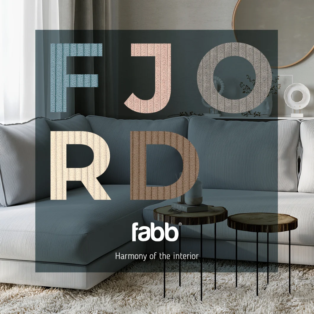High Quality Sofa Fabic 280GSM Fabb 100% Pes Knit Fabric Wholesale Corduroy