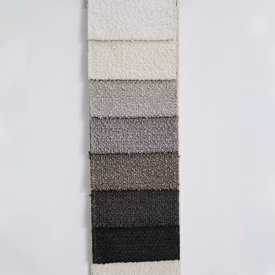 Outdoor Recycle Boucle Polyester Sofa Fabric with Easy Clean for Upholstery Furniture