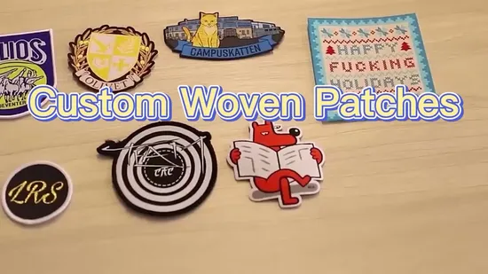 Custom Design Woven Fabric Embroidery Badge Clothes Patch for Decoration