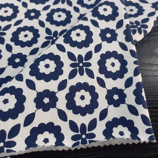 Custom Fabric Manufacturers Great Color Digitally Print Your Own Design on Cotton Jersey Knit Fabric
